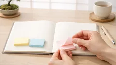 ふせんが丸まらないはがし方とは 手帳やノートがきれいに整う簡単なコツ