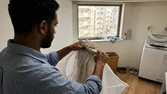 フックを外さないカーテン洗濯のコツ10ステップ、花粉とホコリをまとめてリセット