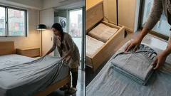 ボックスシーツのたたみ方を12ステップで解説、角ポケットを重ねて長方形にするコツ